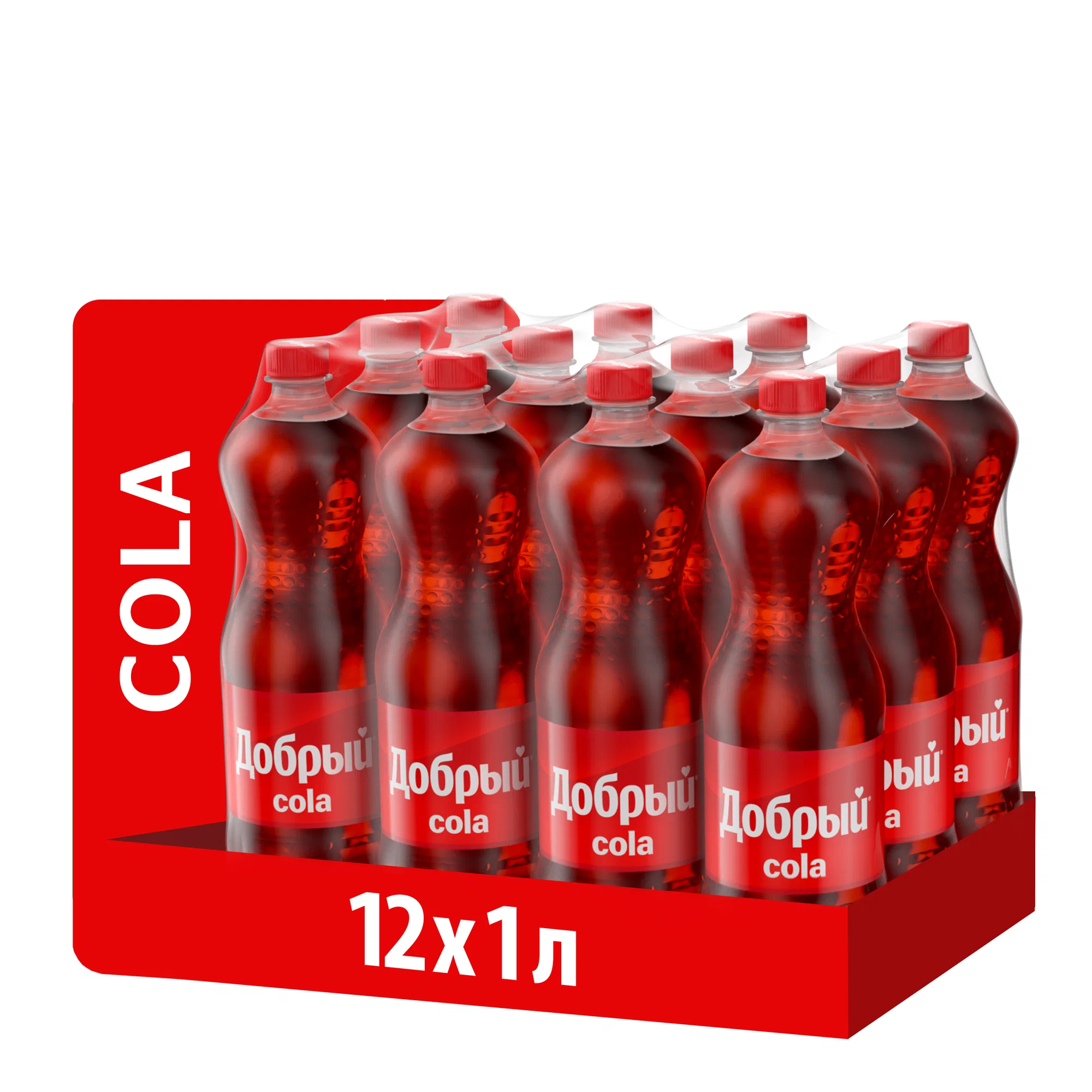 Напиток сильногазированный ароматизированный Добрый Cola 1л, 12 шт. — Яндекс Маркет